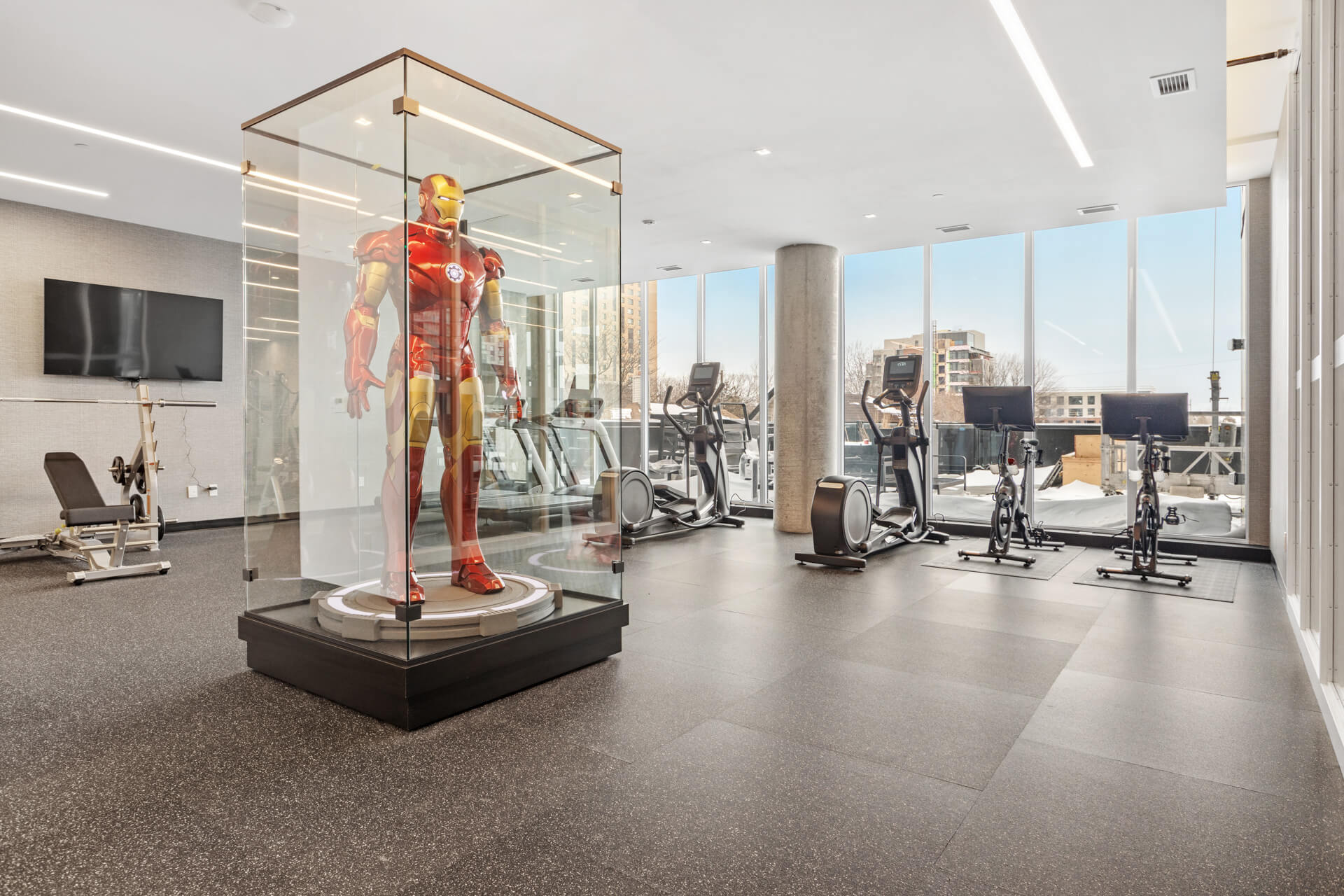 State-of-the-art gym and yoga area