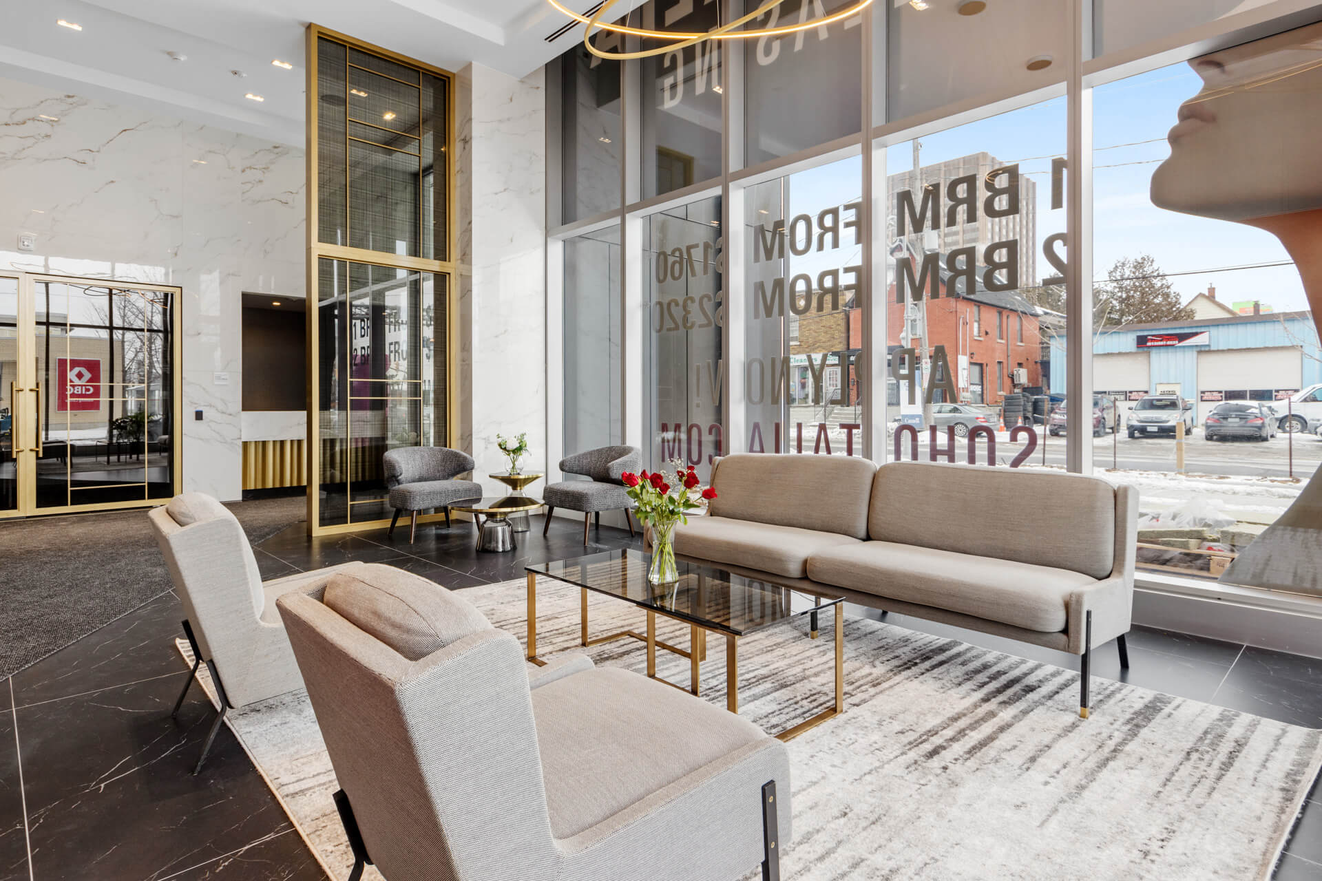 SoHo Italia two-storey lobby