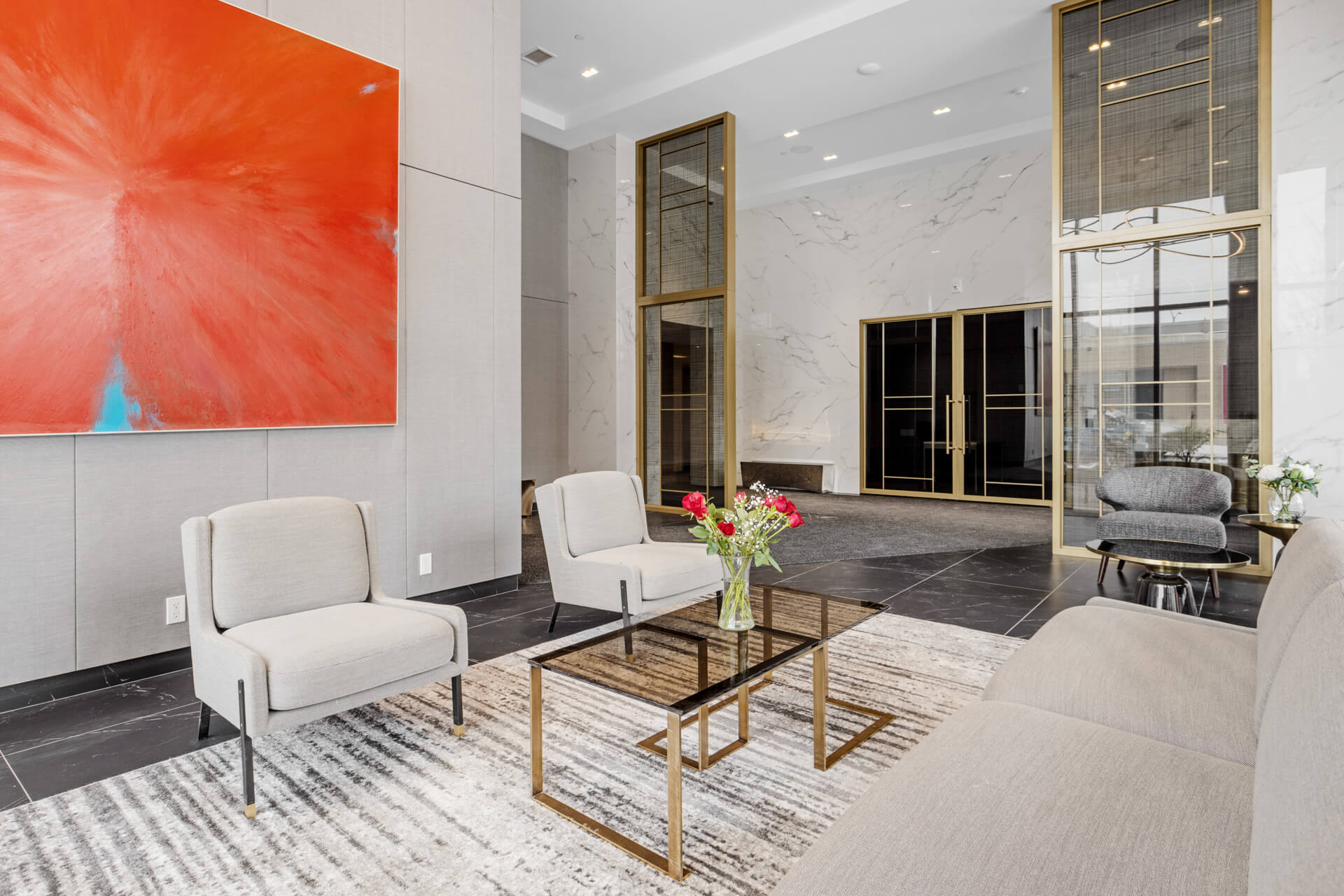 SoHo Italia two-storey lobby and secure entry foyer